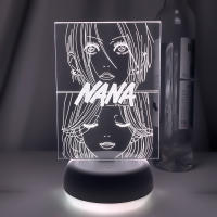Lámpara De Noche LED 3D Anime Nana Para Decoración De Habitación Infantil Iluminación De Mesa Regalo De Manga Iluminación De Ambiente - details 12