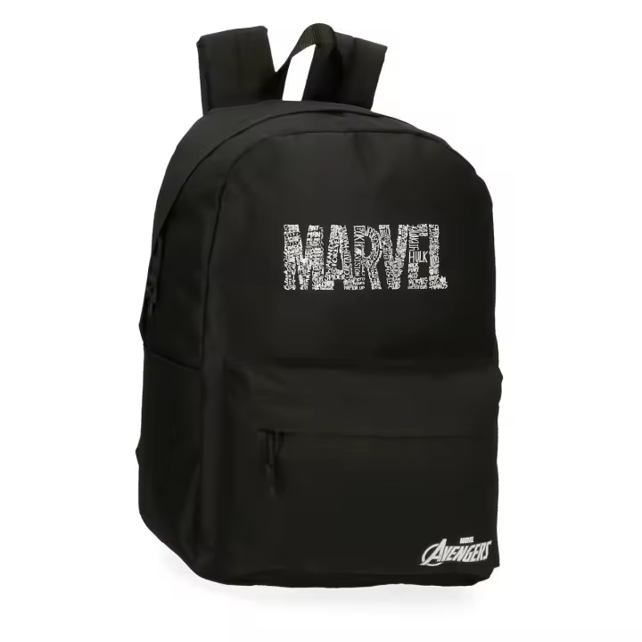 Marvel Mochila Escolar Poliéster Characters Logo Negro - 1
