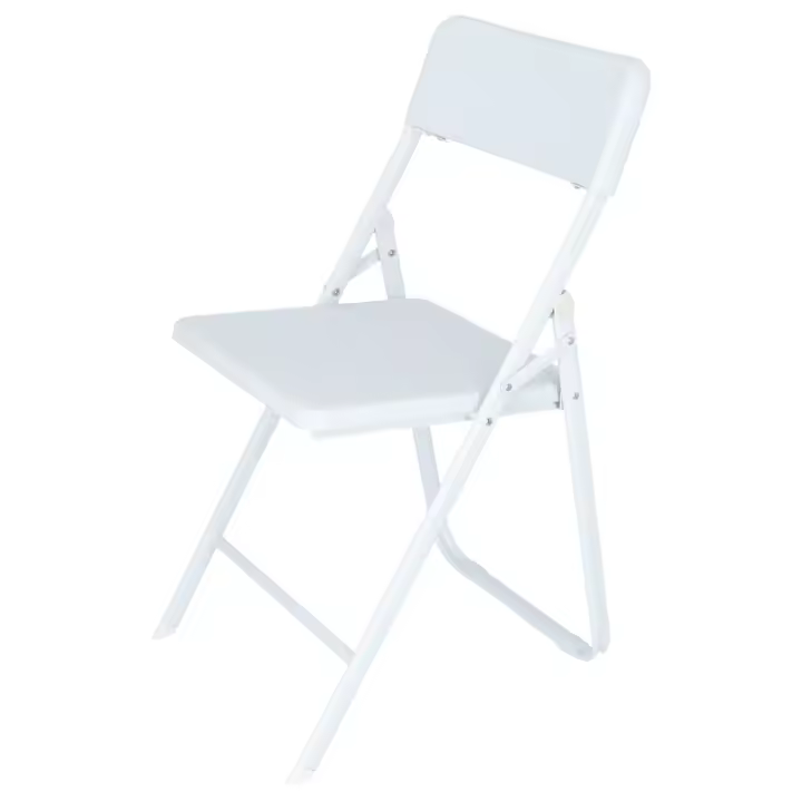 Wellhome Silla Delta Plegable Blanca 42,5x81x50 - 1