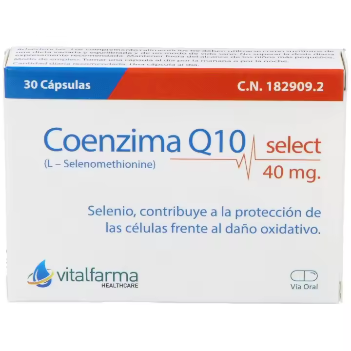 Vitalfarma Coenzima Q10 Select 40 Mg 30 Capsulas - 1