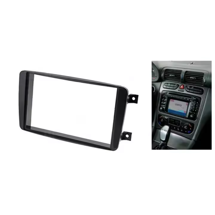 kit MARCO RADIO 1DIN 2din  MERCEDES CLASE C SPORTCOUPE CLK G VITO VIANO caratula embellecedor - 1