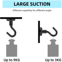 [Pack 10] Ganchos magnéticos, Imanes con Gancho, Super fuerte ganchos de imán de neodimio ganchos magnéticos de 16mm ultra potentes ganchos, Pared para los Accesorios de Cocina Almacenamiento - details 3