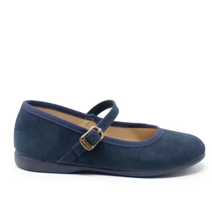 BATILAS 10750. Zapatos vestir niña 33149 24I MERCEDES CORREA HEBILLA SERRATEX MARINO - 1