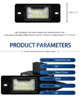 2Pcs Lámpara De Señal LED Para Coche Canbus Error Free Número De Placa De Licencia Para Volkswagen VW Touareg 2002~2009 Tiguan 2009~2012 T10 W5W 194 12V 5W - details 7