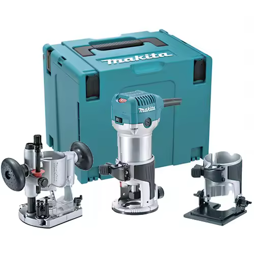 MAKITA - Fresadora Multifunción MAKITA RT0702CX2 710W 35mm + Maletin Makpac Tipo 4 - 1