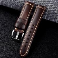 Correa De Reloj De Cuero Genuino De Alta Calidad Para Hombres Y Mujeres Compatible Con Huawei Watch GT 4 46mm Tamaño 20mm 22mm 24mm Desmontaje Rápido - details 8