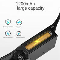 Linterna Frontal LED COB XPE Con Batería Integrada Recargable USB Para Correr Por Noche Y Camping Luz Blanca Roja Alta/Media/Baja Impermeable Negro - details 4