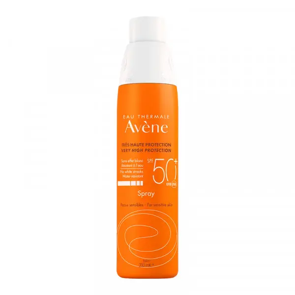 Protector Solar Spray SPF50+ Avène - Alta Protección Solar - Hidratación Duradera - 1