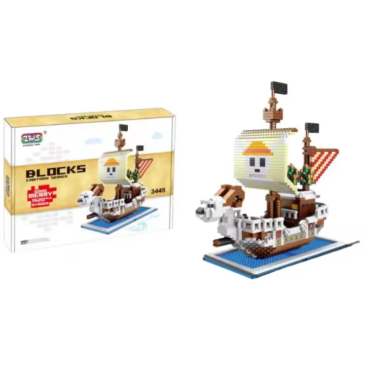 Bloques De Construcción De Barco Pirata DIY Juguete Educativo Decoración Para Navidad Regalo Para Niños Y Niñas - 1