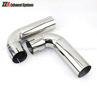 Tubo De Escape De Estilo Coche 90 Grados 54mm 66mm 73mm 79mm Muffler Material De Soldadura Acero Inoxidable 304 Pieza - details 2