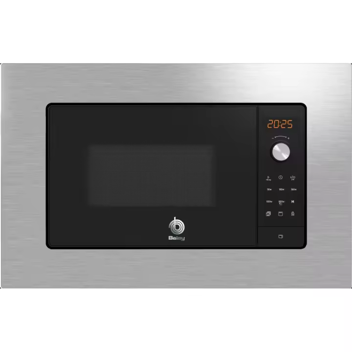 Balay - Microondas integrable 3CG6142X3 de 20 L con grill de 1000 W, 800 W potencia y marco inoxidable para cocina moderna - 1