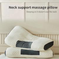 Almohada De Cuello Ortopédica Para Dormir 2024 Almohada De Masaje SPA Para El Cuello Con Fibra De Soja Ayuda En El Sueño Y Protección Del Cervical Para Adultos - details 5