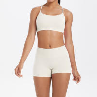 Conjunto De Yoga Para Mujer Con Top Deportivo Y Shorts Cortos Conjunto De Entrenamiento Con Bolsillos Transpirable Y Eco-amigable - details 13