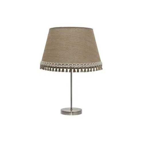 FABRILAMP Lámpara de Mesa Sobremesa Alto Ada 1xe27 Cuero/Arena 63x35x35 Cm - Diseño Elegante - 1