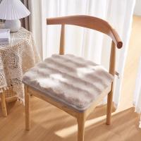 Cojín De Silla De Invierno De Peluche De Conejo Cálido Cojín Sedentario Para Oficina Cojín De Fart Para Silla De Comedor Cojín De Silla - details 0