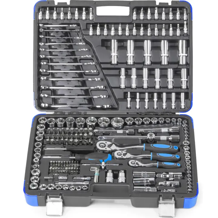 JOMAFA ESTUCHE DE HERRAMIENTAS AUTOCLE 1/2", 1/4" 3/8", 216 PIEZAS ACERO CROMO VANADIO - 5370 - 1