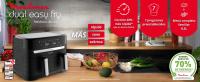 Dual Easy Fry & Grill EZ905 freidora de aire Moulinex, 8,3 L de capacidad, dos cubetas, tecnología grill, menú completo para toda la familia, ahorro de energía, 8 programas preestablecidos, app Moulinex gratuita, piezas aptas para lavavajillas, 2700W, - details 0