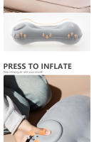 BISINNA Almohada De Viaje Inflable Ultraligera Para Acampar Soporte Para Cuello Y Lumbar Almohada Aérea Portátil Para Hiking - details 2