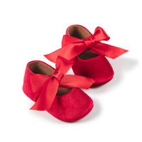 Zapatos De Niña Bebé Con Lazo Flats Para Boda Zapatos De Princesa Para Vestido Ballet Pantuflas Antideslizantes Suela De Goma Primera Caminata Zapatos Para Cuna - details 11