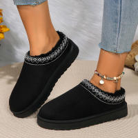 Nuevos Zapatos De Lana Para Mujer 2024 Botas De Nieve De Plataforma Calientes Botillas Antideslizantes Para Exteriores Zapatos Con Lantejuela De Nubuck Suela De TPU Adecuados Para Invierno - details 8