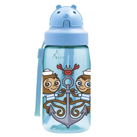 Botella MUCONAUTICOS de tritan 450 ml con pajita de Laken - 1