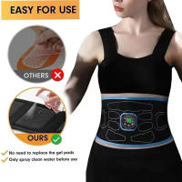 Cinturón De Tonificación Abdominal EMS Estimulación Muscular Eléctrica Portátil Masajeador De Fitness Modelador De Cintura Para Adelgazamiento Y Modelado - details 2