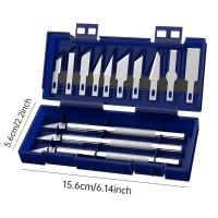 Nuevo 2024 Set De 13 Piezas De Knives De Engrava Para Metal Y Papel Con Antideslizante Herramienta De Reparación DIY Y Arte De Grabado - details 0