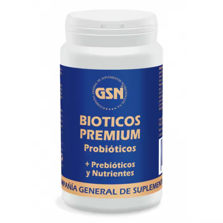 GSN BIOTICOS PREMIUM 180 GR - Suplemento Alimenticio Antienvejecimiento con 9 Cepas Probióticas y Tecnología Probioact® - 1
