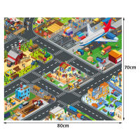 Tapete De Juego Para Bebés Matriz De Ciudades Con Mapa De Carreteras Y Marcadores De Estacionamiento Tapete De Juego Interactivo Para Niños - details 1