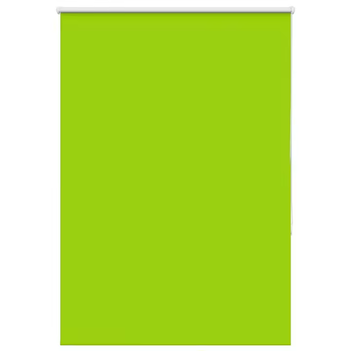 vidaXL Estor Enrollable Opaco hojas verde 95x150 cm Tela Ancho 90,7 cm - 1