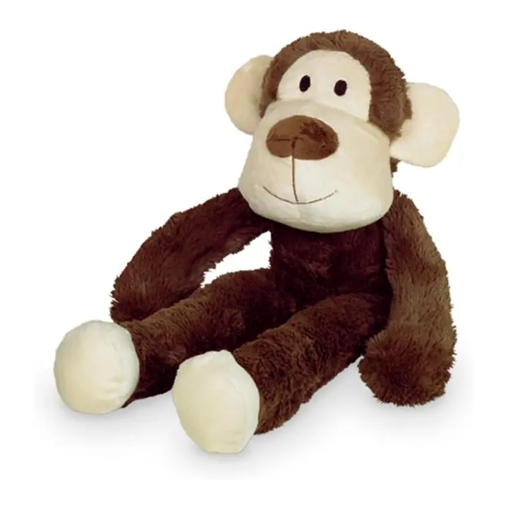 Nobby Mono de Peluche para perros | 41 cm | Fabricado en Alemania | Material suave y tierno Diseño lindo  | Juguete para perros con sonido para mayor diversión al jugar - 1