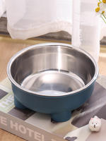 Cuenco De Acero Inoxidable Para Perros Y Gatos De Color Sólido Con Cuatro Patas Para Uso Interior Y Exterior - details 11