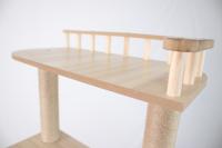Cature, Árbol para Gatos, 185 cm de Altura, Rascador Multinivel con Casa y Plataformas, Color Beige, 60cm*50cm*185cm - details 7