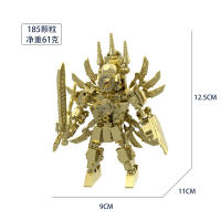 Juguete De Construcción Skibidi Toilet Bloque De Oro Modelo De Hombre Del Reloj Titan Monitor De Batalla Mejorado Puzzle De Artesanía Para Niños - details 11