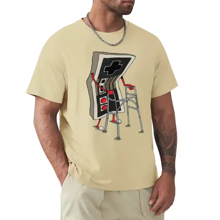 Camiseta Vintage De Juego De Videojuegos Para Hombre Estilo Retro De La Decada De Los 80 Camiseta Graphic De Algodón 100% Para Calle - 1