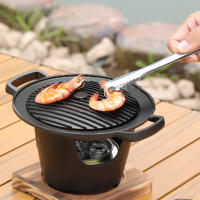 Estufa De Alcohol Japonesa Portátil Para Barbacoa Mini Estufa De Barbacoa Hibachi Para Camping Y Picnic Material De Aluminio Color Como En La Imagen - details 7