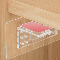 Soporte Adhesivo Para Estante 1PC Pegatinas Para Cocina Dormitorio Armario Soporte De Clip Para Muro Adhesivo Bracket Holder - details 2