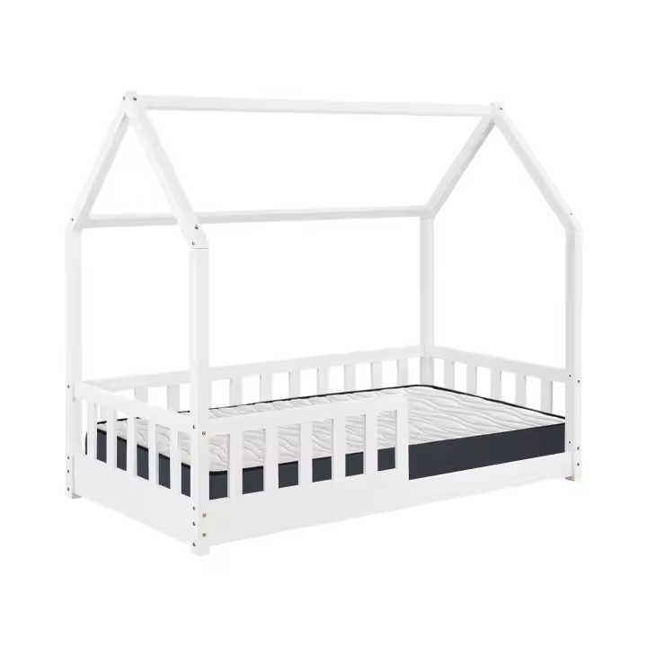 Set de Cama infantil Cabaña ''Bosco'' 90x190cm + Colchón ZENT ROLLER 90x190cm (Altura 17cm), Transpirable, Adaptable y Atérmico - 1