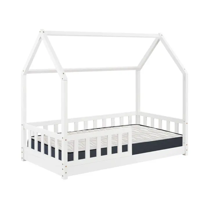 Set de Cama infantil Cabaña ''Bosco'' 90x190cm + Colchón ZENT ROLLER 90x190cm (Altura 17cm), Transpirable, Adaptable y Atérmico - 1