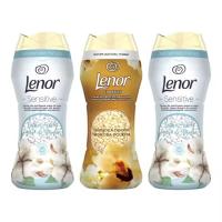 Lenor Pack de 3 Perlas de Perfume - Frescura y Aroma Duraderos para Tu Ropa - Ahorro 3 Botes (2x Sensitive Algodón + 1x Orquídea Dorada) - details 0