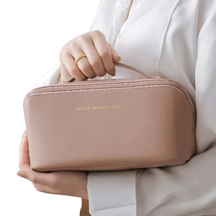 Bolsa orizadora de maquillaje para mujer, Bolsa de almacenamiento de lujo, Caja de Cosméticos, Bolsa orizadora de viaje, Zipp - 1