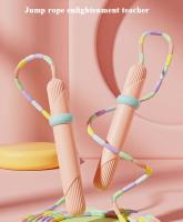Cuerda De Saltar De Bambú 2.8M Con PVC Y Perlas Suaves Para Principiantes Adultos Y Niños Sin Enredos Fitness Ejercicio - details 2