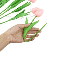 10/15pcs Luminosas Tulipanes LED Simulación Alta Calidad Flores Falsas Para Decoración De Hogar Y Fiestas Boda Decoración De Flores Artificiales - details 13
