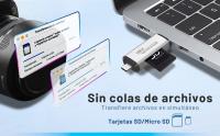 Lector de Tarjetas SD/Micro SD 3.0 NFMAXONE - Adaptador USB Pendrive Card Reader Compatible con SD/SDXC/SDHC/TF/UHS-I, PC, Teléfonos,Tablets. para iPhone 15/16 Pro MAX, MacBook Air/Pro, Galaxy S25, etc. Nf3 - details 0
