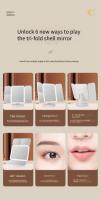 Espejo De Maquillaje Tricuadrante Con Luces LED Iluminación Complementaria Inteligente Para Dormitorio Espejo De Belleza - details 10