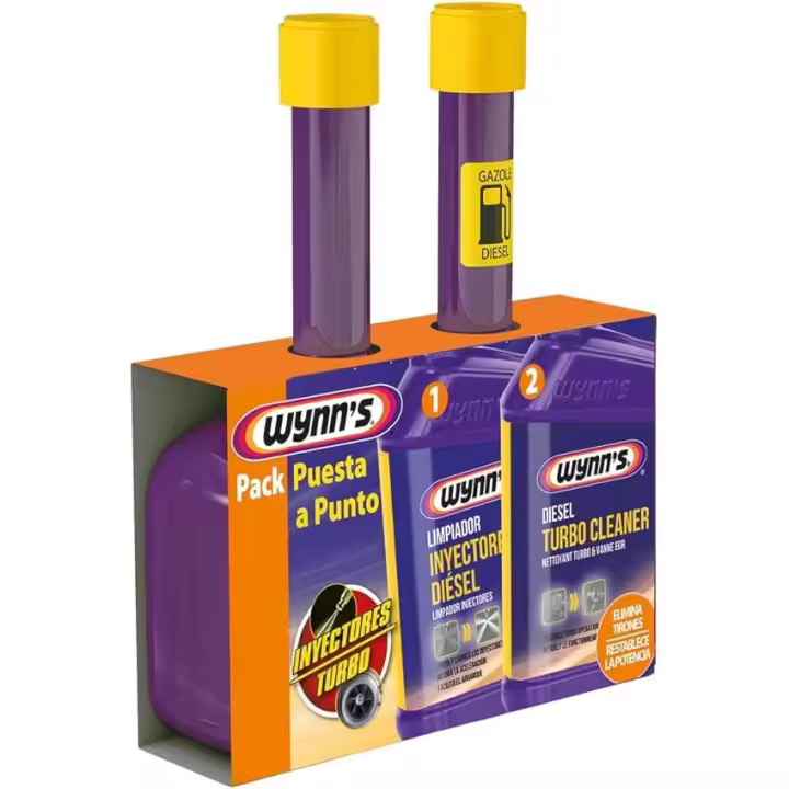 Pack Aditivos Coche 325 Ml + 325 Ml Krafft - Limpia Inyectores Diésel y Turbo Diésel WYNNS - 1