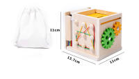 Caja De Monedas De Madera Montessori Para Niños Juguete Sensorial De Doble Cajón De Formas Y Colores Regalo Para Bebés Educativo Y Divertido - details 33
