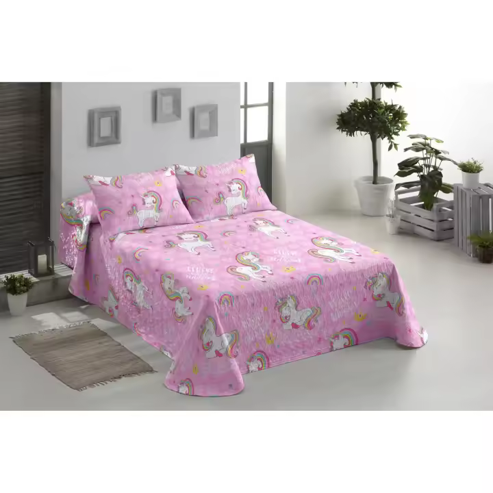Colcha Bouti estampada para niño y niña . Cubrecama Infantil, Primavera, Verano y Otoño. Fina y ligera. - 1
