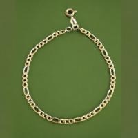 Pulsera 3x1 TC Fuerte 4 mm (300/110) de 18,50 cm Oro 18 Kilates 750 M/m - Certificado de Calidad - Unisex - details 1