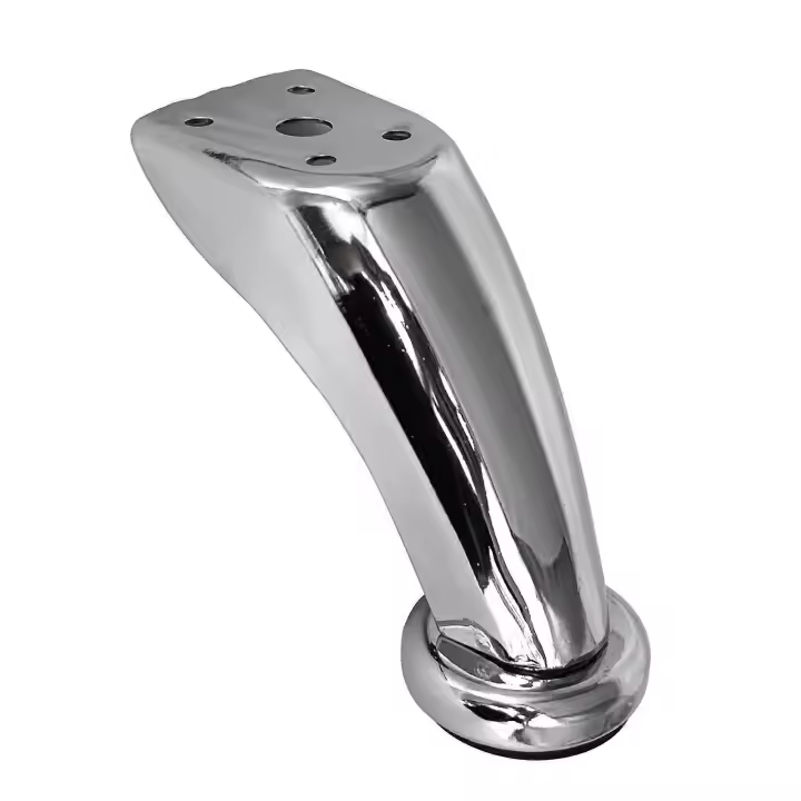 patas gruesas de acero inoxidable para sofá, patas cromadas para muebles, armarios, camas y sofás. - 1